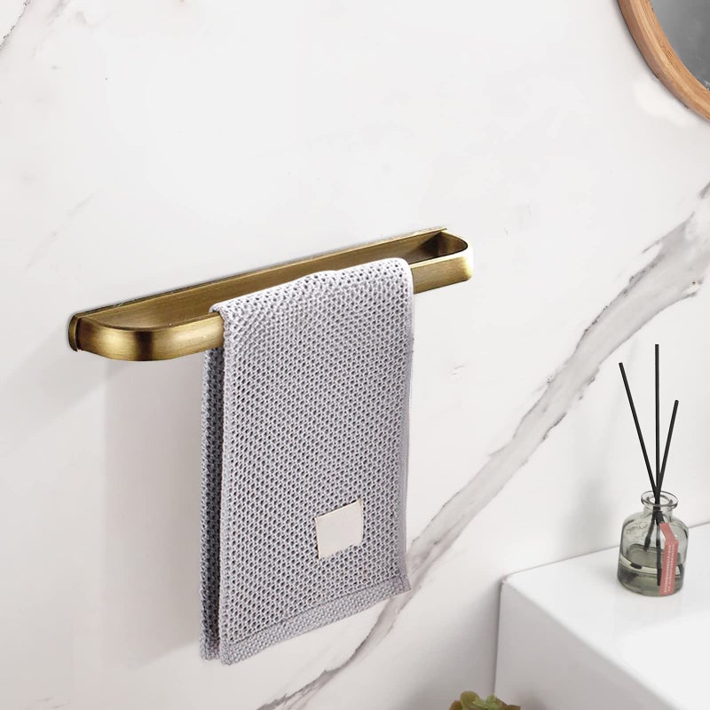 Leyden Brass Towel Bar Antique Towel Rack Holder Bath 11.81 Inch Rod Hanger Wall Mounted Bathroom Accessories Vintage - Image 5